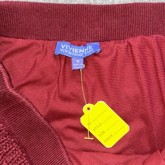Vivienne Tam Vintage Skirt Women’s Medium Red Brown Lined Y2K Purple Label - Picture 3 of 10